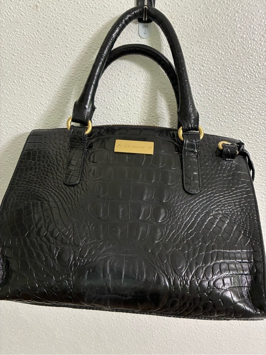 Brahmin Handbags - BRAHMIN Anywhere Convertible Melbourne Croc Embossed Leather Small Satchel Bag